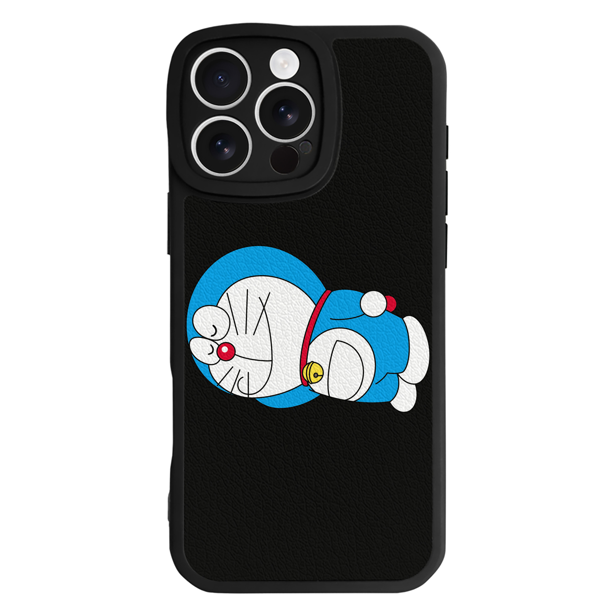 （画像用） ドラえもん Doraemon 【iPhone 16シリーズ対応】シリコンスマホケース（レザー調） 材質：シリコン